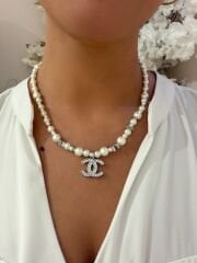 İthal Marka İncili Gümüş Kolye