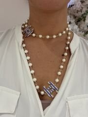 İthal Marka Uzun İncili Kolye