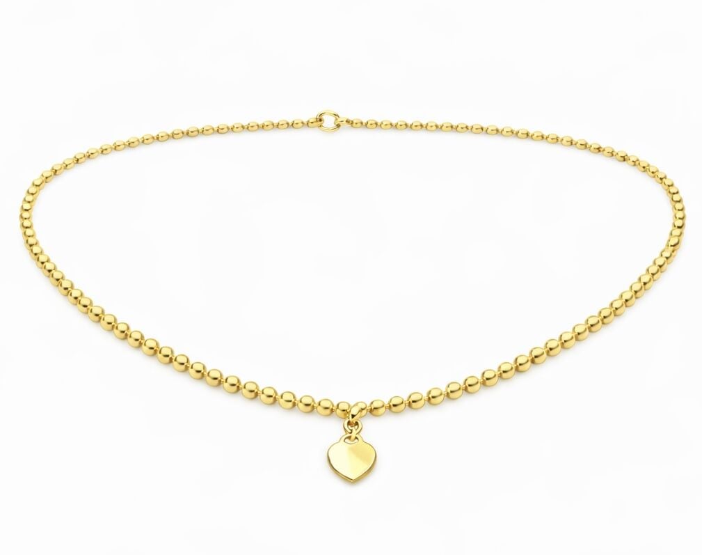 İthal Topçuk Marka Kolye Gold