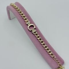 C Harfli Kalın Bileklik