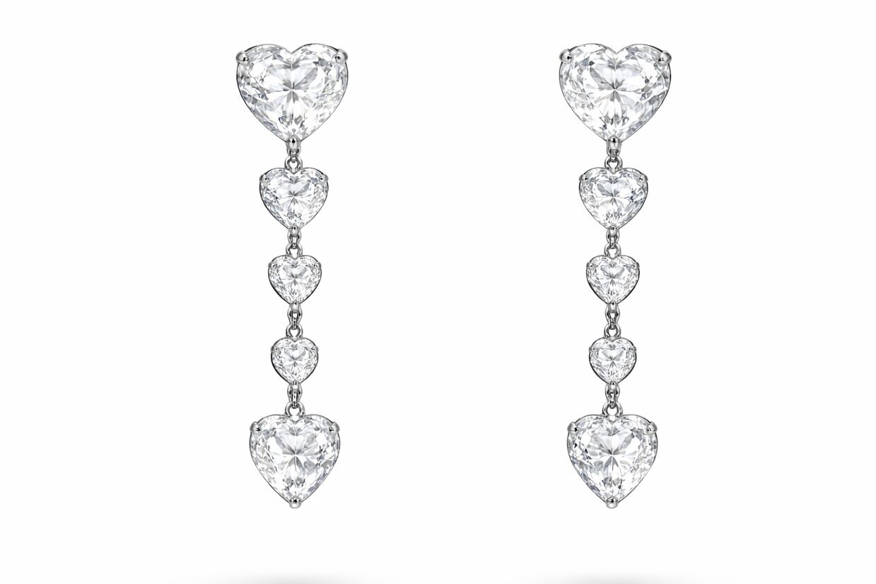 Elegant Serisi Kalpli Küpe