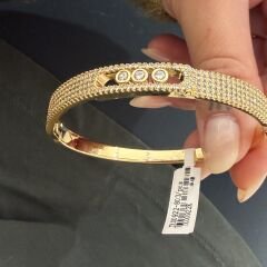 Messi Taşlı Kelepçe Bileklik