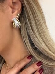 Liana Sarmal Taşlı Küpe