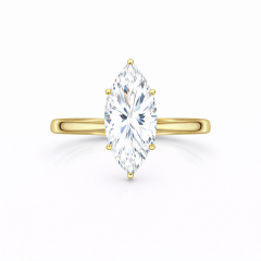 Markiz kesim tek taş goldyüzük