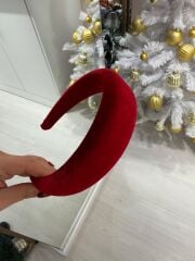 Kırmızı Kadife Yılbaşı Taçı