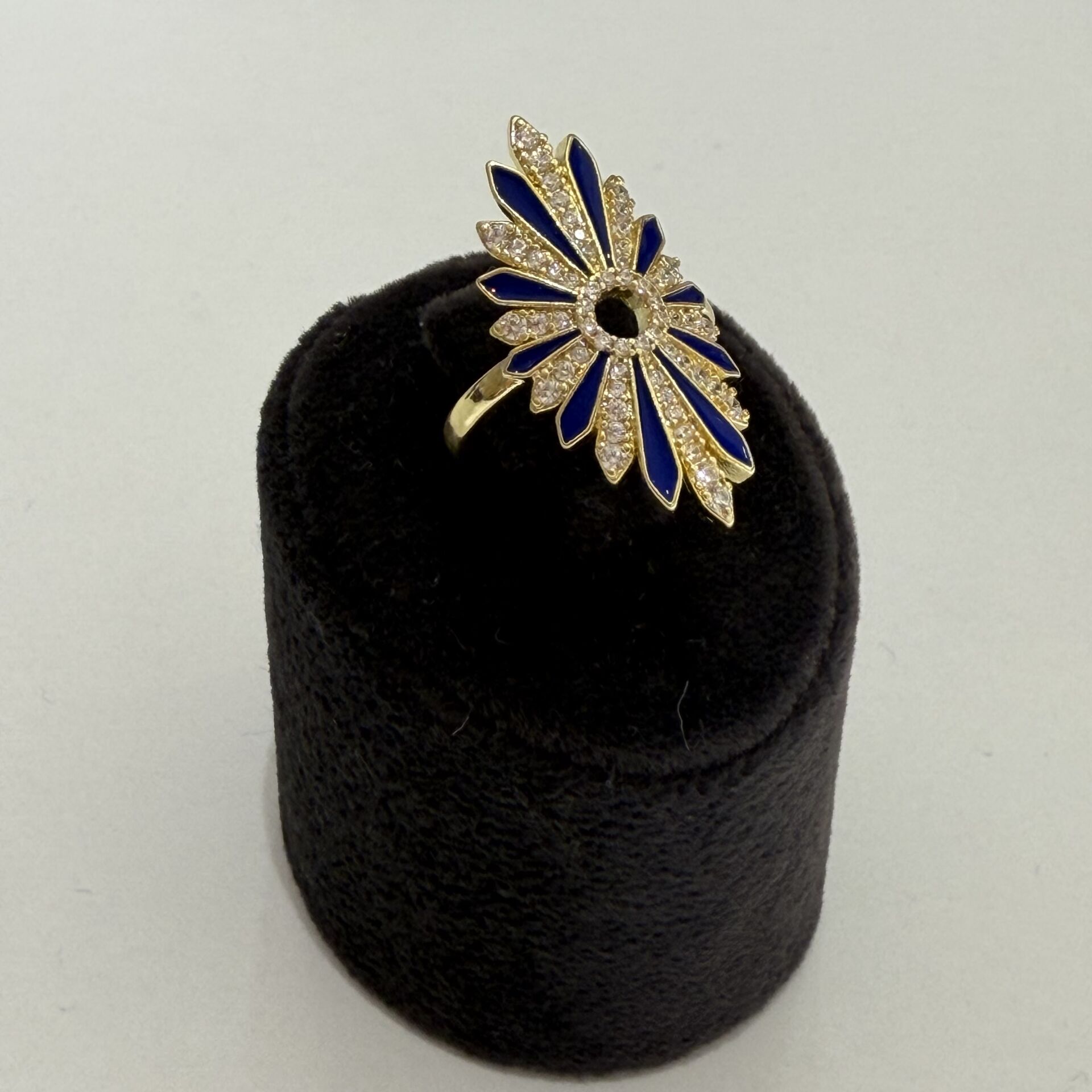 Lacivert Taşlı Yüzük