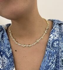 Çoklu Damla Taş Kolye