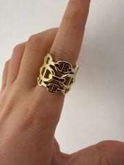 Gold 3 sıra Herme Yüzük