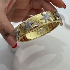 3 yıldızlı Gold Bileklik