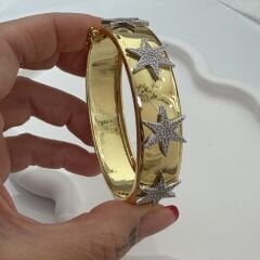 3 yıldızlı Gold Bileklik