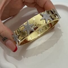 3 yıldızlı Gold Bileklik