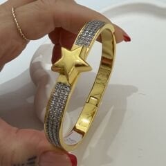 Tek Yıldızlı Taşlı Bileklik