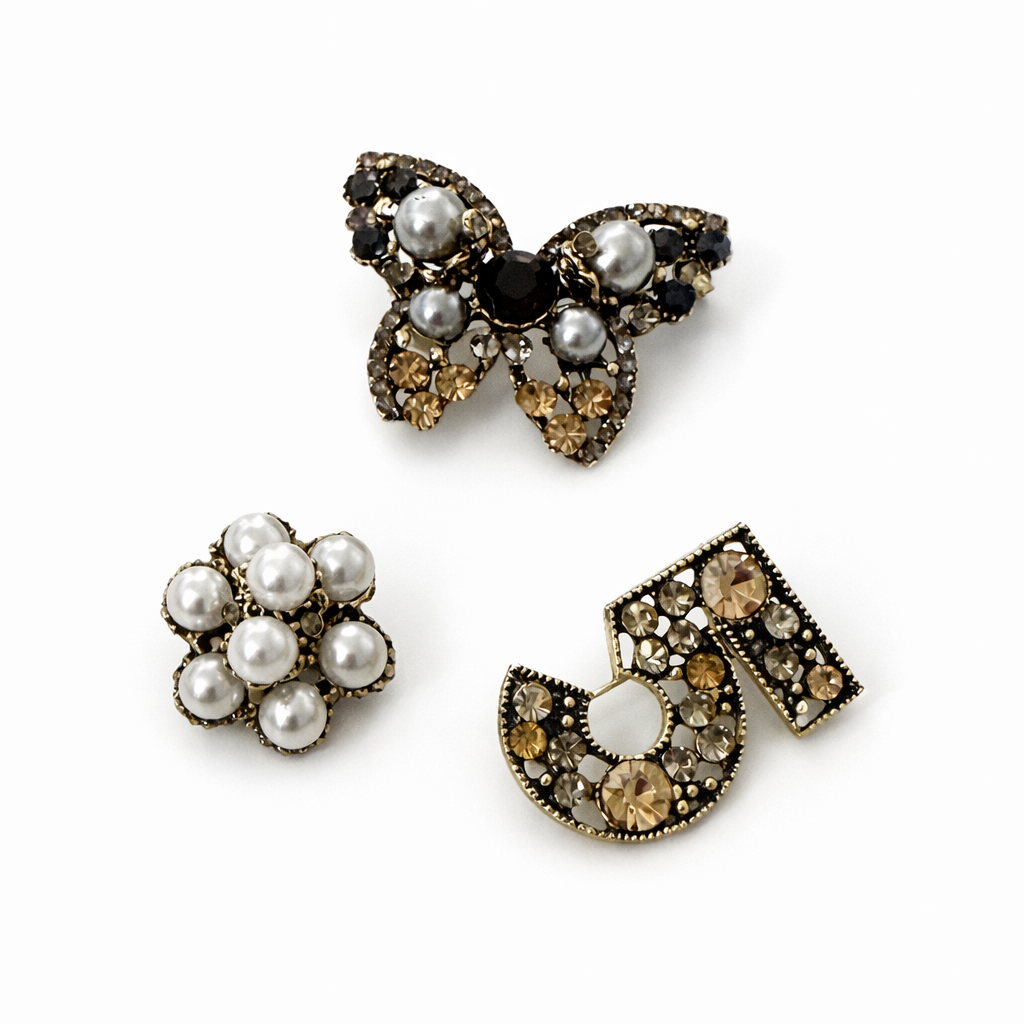 3’lü Butterfly Broş
