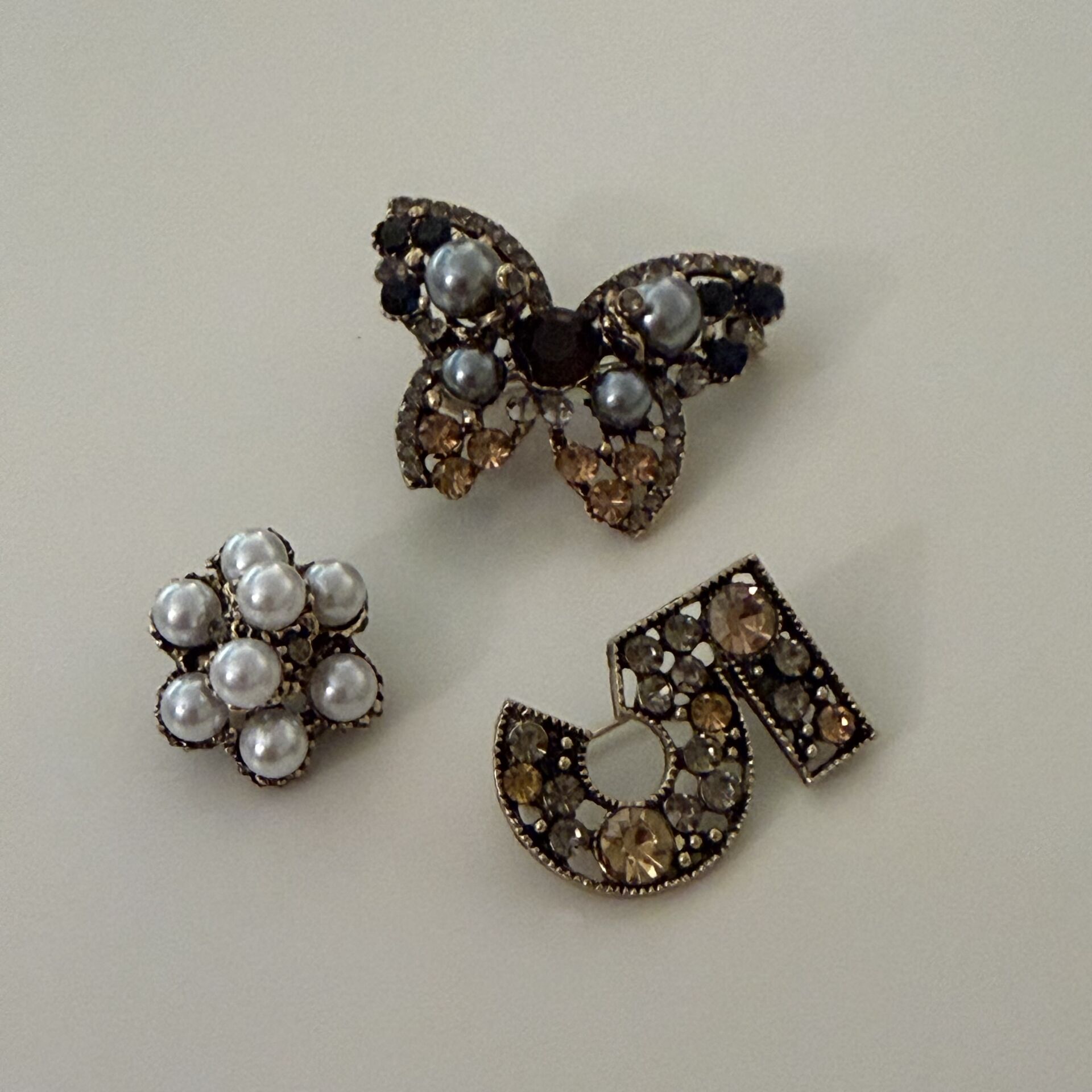 3’lü Butterfly Broş