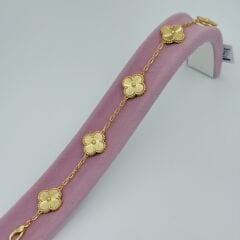 Yonca 5li Bileklik Gold&Gold