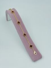 Yonca 5li Küçük Boy Gold&Bordo