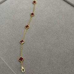 Yonca 5li Küçük Boy Gold&Bordo