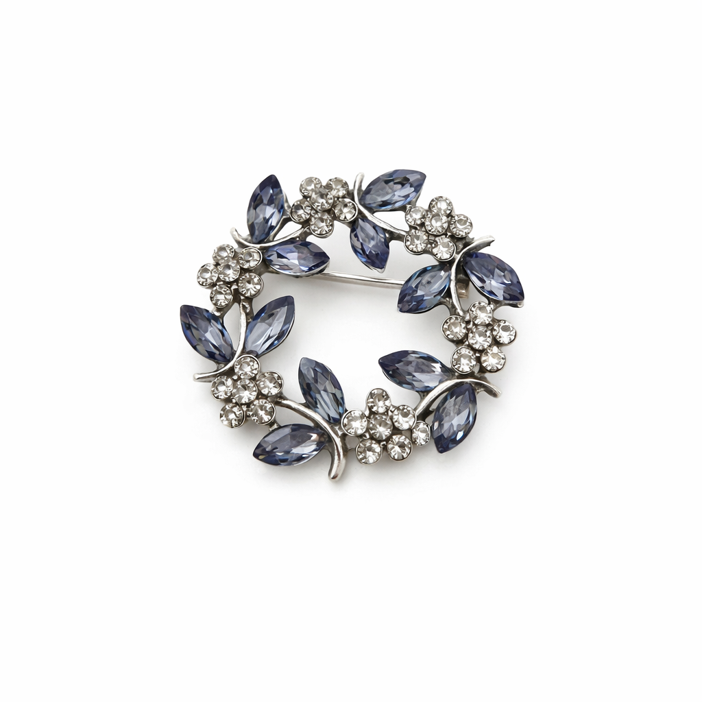 Yaprak Desenli Broş