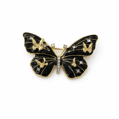 Siyah Kelebek Broş