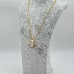 Yonca Kolye Beyaz Gold