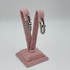 Tiff Gümüş Taşlı Küpe