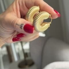 Alina Serisi Mat Halka Küpe