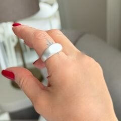 Alina Serisi Mat Gümüş Rengi Yüzük