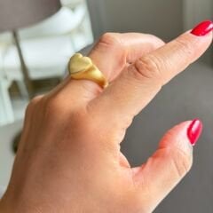 Alina Serisi Gold Kalpli Mat Yüzük