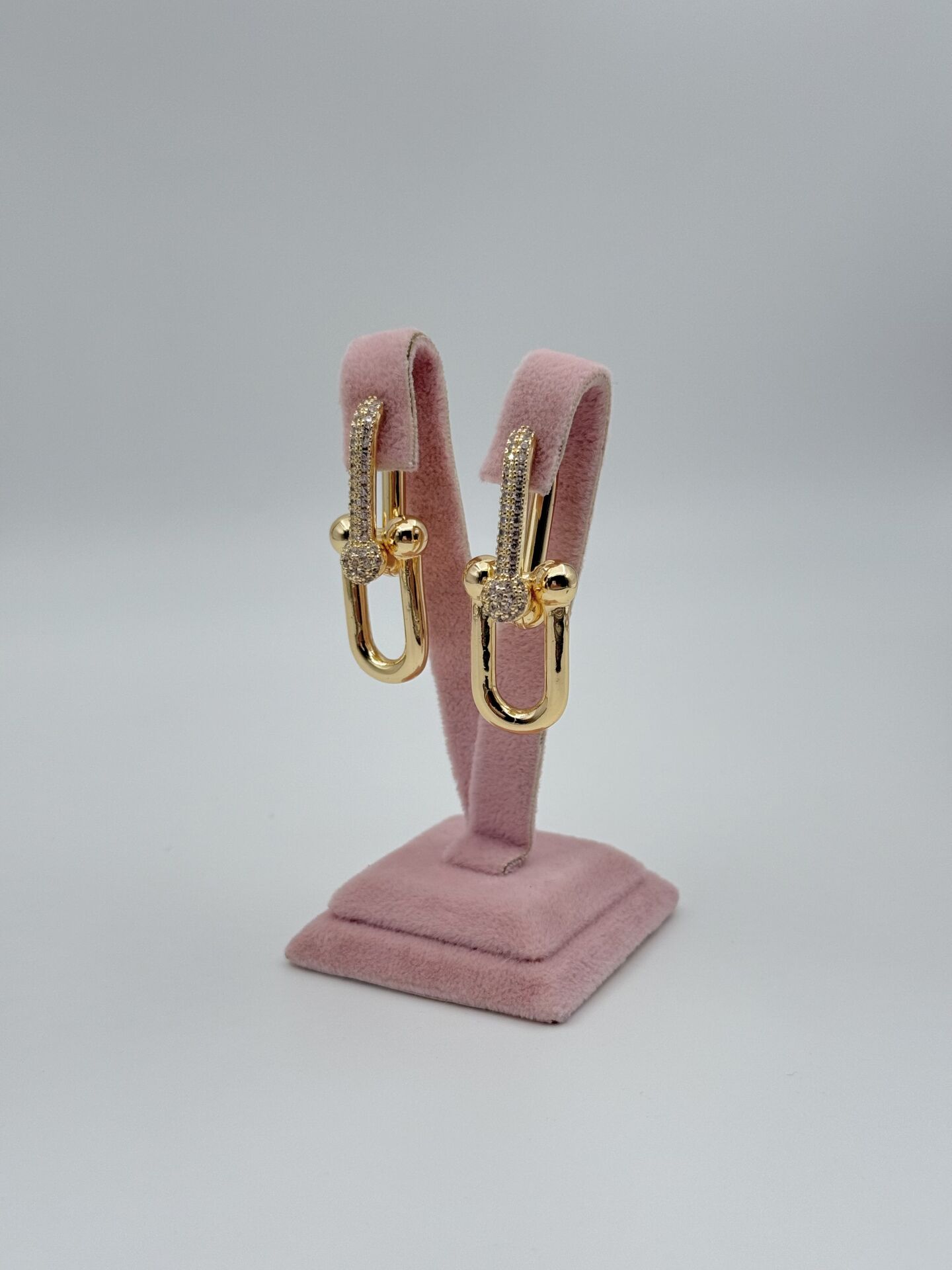 Tiff Gold Taşlı Orta Boy Küpe