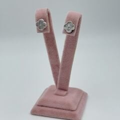 Yonca Küpe Gümüş Gümüş