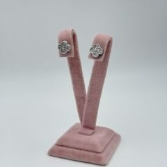 Yonca Küpe Gümüş Gümüş