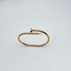 Carti Kalın Gold Çivi Bileklik