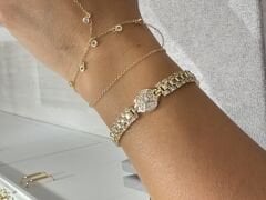 Daisy Gold Taşlı Bileklik