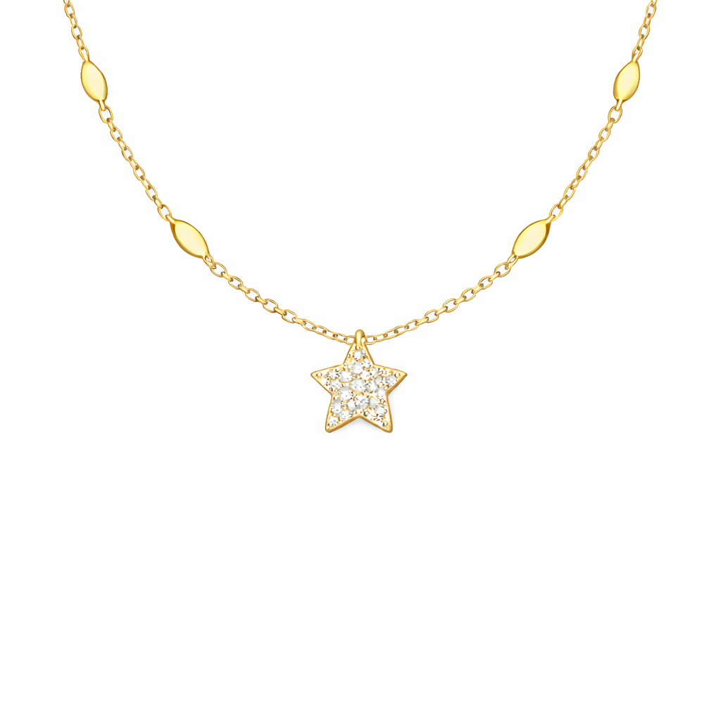 Stella Gold Renk Kolye