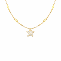 Stella Gold Renk Kolye