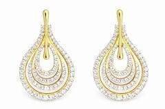 Margot Taşlı Gold Renk Küpe