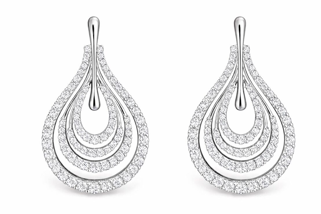 Margot Taşlı Gümüş Renk Küpe