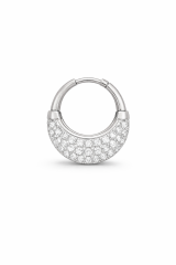 Clementine Taşlı Gümüş Renk Küpe