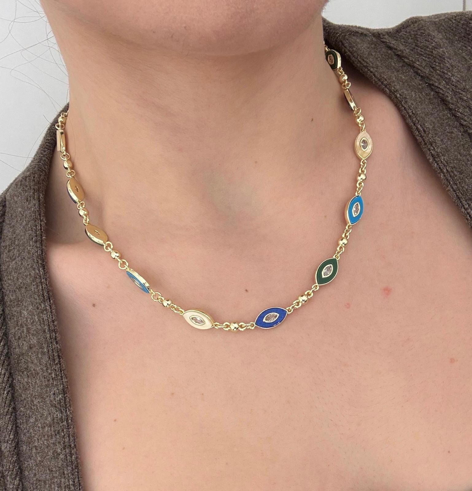 Evangeline Gold Renk Kolye