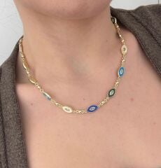 Evangeline Gold Renk Kolye