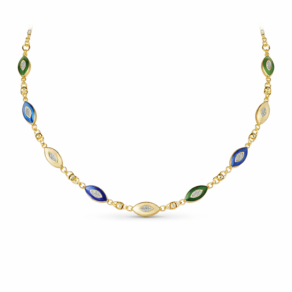 Evangeline Gold Renk Kolye