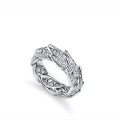 Tiff.Co Bird Serisi Gümüş Rengi Yüzük