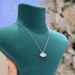 Markiz Kesim Taşlı Düz Zincirli Kolye