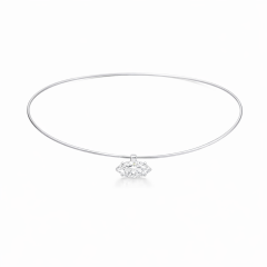 Markiz Kesim Gümüş Rengi Chooker