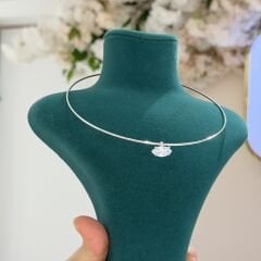 Markiz Kesim Gümüş Rengi Chooker