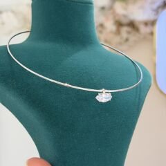 Markiz Kesim Gümüş Rengi Chooker