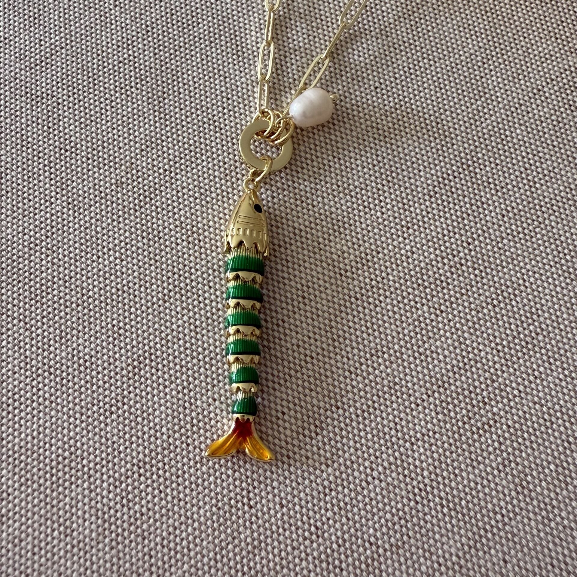 Nella Balık Kolye Yeşil