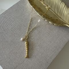 Nella Balık Kolye Gold