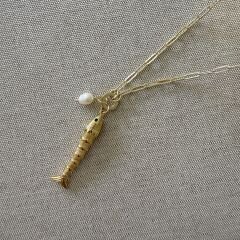 Nella Balık Kolye Gold