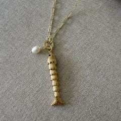 Nella Balık Kolye Gold